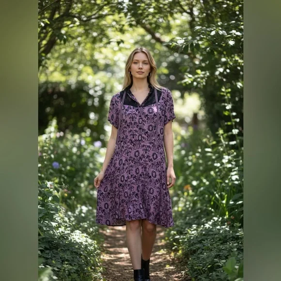 🖤💜 Disney Haunted Mansion Dress, Ears & Purse Set – Excellent Condition 💜🖤 - Picture 2 of 12